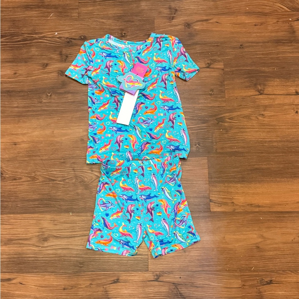 Posh Peanut Lisa Frank Dancing Dolphins Pajamas